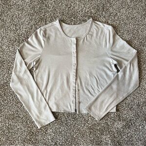 Vuori Halo Cardigan. Beige. Size Small